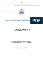 Reunion 1 Convención Constituyente 2006 Neuquén