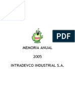 Memoria Anual Intradevco