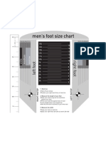 Men's Foot Size Chart