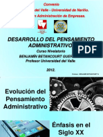 Desarrollo Del Pensamiento Administrativo