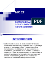 NIC 27 Estados Financieros Consolidados