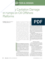 Cavitacion the Pumps in Offshort Platforms