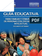 Guía Educativa para Familias y Comunidades de Personas Con Discapacidad Intelectual