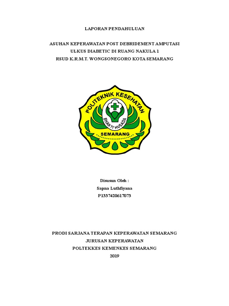 Laporan Pendahuluan Post Debridement Ulkus Dm