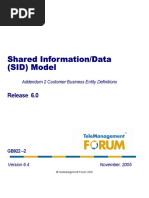 Shared Information/Data (SID) Model: Release 6.0