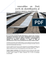 Energia Renovables en Peru