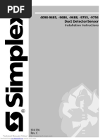 4098-9685, - 9686, - 9688, - 9755, - 9756 Duct Detector/Sensor: Installation Instructions