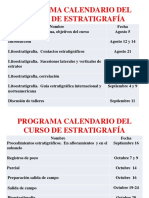 0 Programa Calendario Del Curso de Estratigrafía Agosto 2015