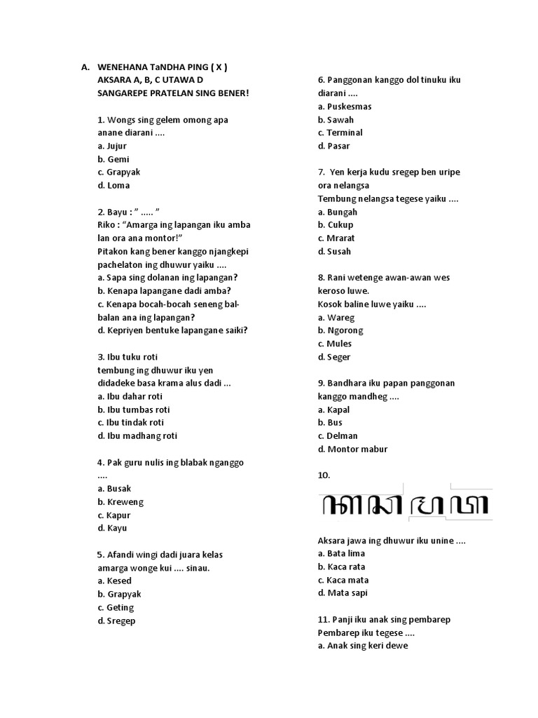 Bhsa Jawa Kelas 3 Pdf