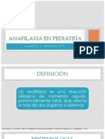 Anafilaxia en Pediatría