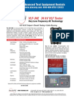 VLF-34E 34 KV VLF Tester: Advanced Test Equipment Rentals