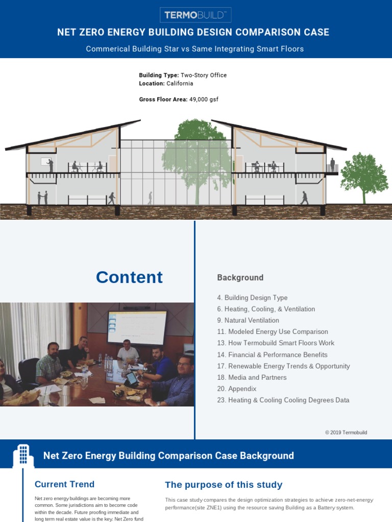 Net Zero Energy Commericial Building Design Comparison | PDF | Building ...
