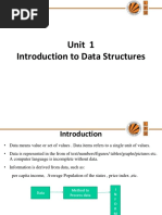 Unit 1 Introduction To Data Structures