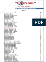 Lista de Precios para Alquiler de Maquinaria para Construcción 2019