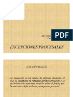 Excepciones Procesales en el proceso civil peruano