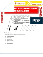 Los Signos de Admiracion para Segundo de Primaria