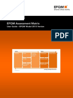 EFQM Assessment Matrix 2013