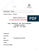 Ley General de Sociedades Comerciales Trabajo Práctico