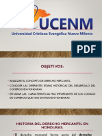 Historia Del Derecho Mercantil en Honduras