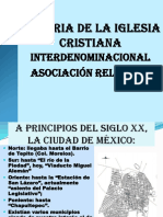 Breve Historia de La IGLESIA CRISTIANA INTERDENOMINACIONAL