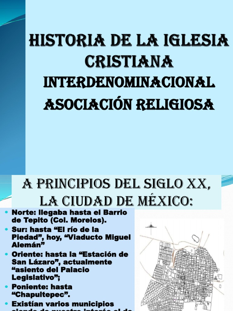 Breve Historia de La IGLESIA CRISTIANA INTERDENOMINACIONAL | PDF | Bautismo  Con El Espiritu Santo | Bautismo