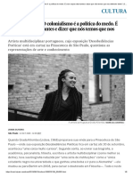 Grada Kilomba_ “O Colonialismo é a Política Do Medo. É Criar Corpos Desviantes e Dizer Que Nós Temos Que Nos Defender Deles” _ Cultura _ EL PAÍS Brasil