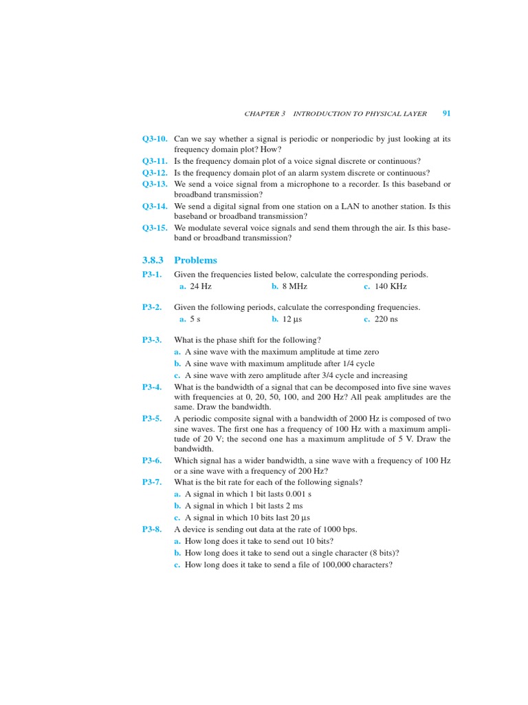Introduction to Physical Layer Concepts | PDF | Signal To Noise Ratio ...