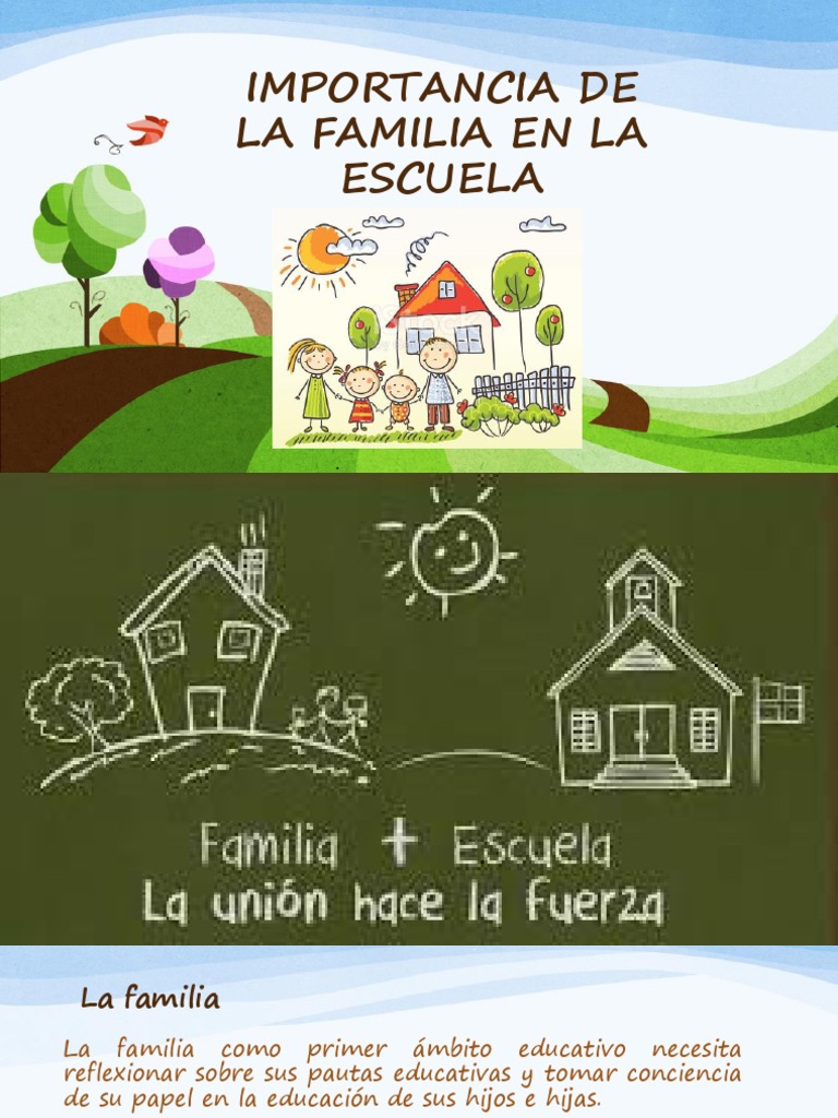 Importancia de la Familia en la Escuela | PDF | Crecimiento personal y ...