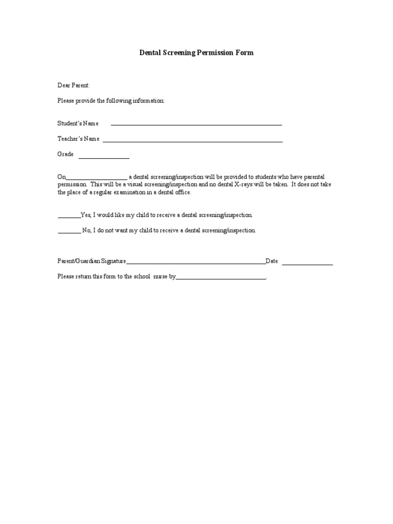 school-screening-form-pdf-oral-hygiene-dentistry