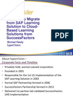 Lessons To Migrate From Sap Learning Solution To Cloud-Based Learning Solutions From Successfactors