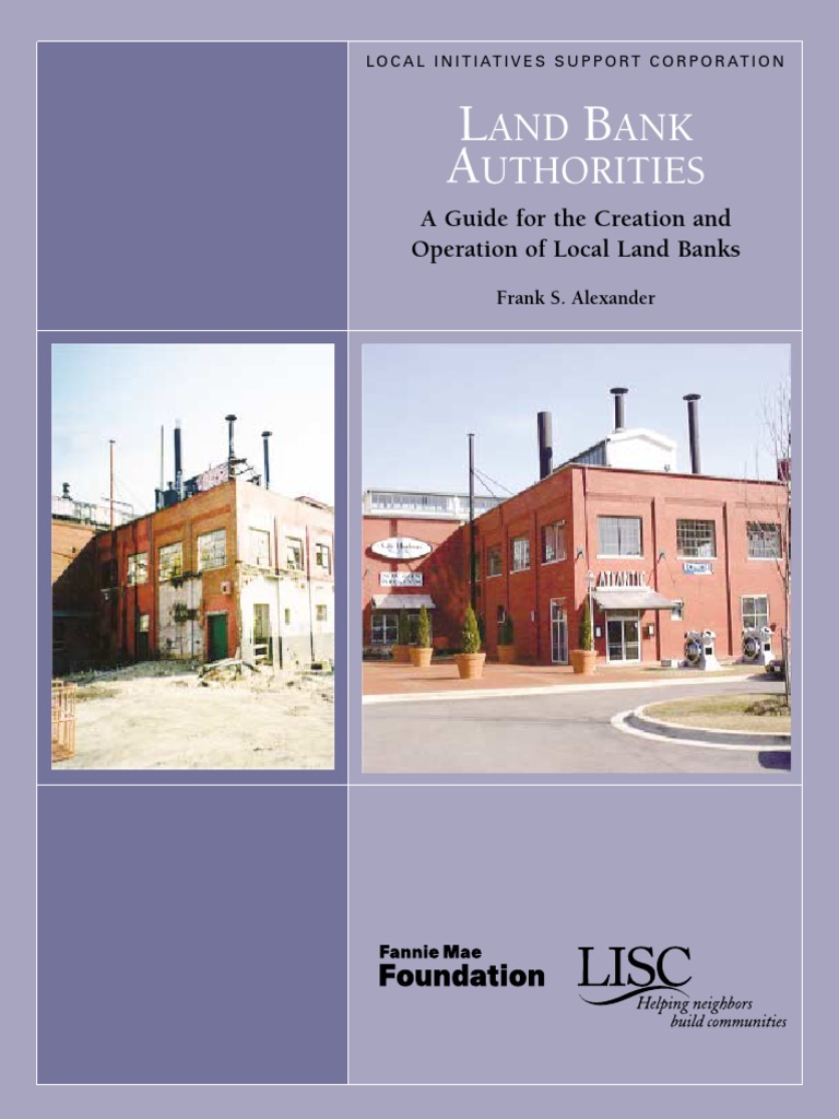 Land Bank Authorities Guide for Creation and Operation Foreclosure Taxes