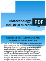 Biotechnology and Industrian Microbiology