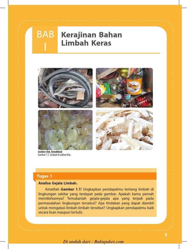 Bab 1 Kerajinan Bahan Limbah Keras Pdf