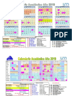 Calendario Año 2019 y Res CD 157-18 y 158-18