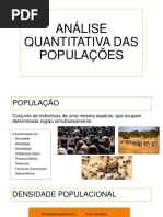 Análise Quantitativa Das Populações