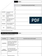 FLL Learn Core Values Worksheet