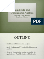 Similitude and Dimensional Analysis for Fluid Mechanics Problems