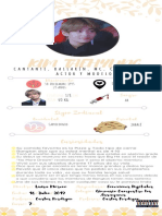 Infografía de Kim TaeHyung (V de BTS)