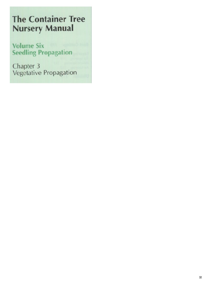 The Container Tree Nursery Manual Vegetative Propogation PDF