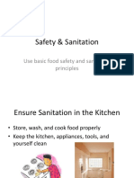 Safety and Sanitation Powerpoint