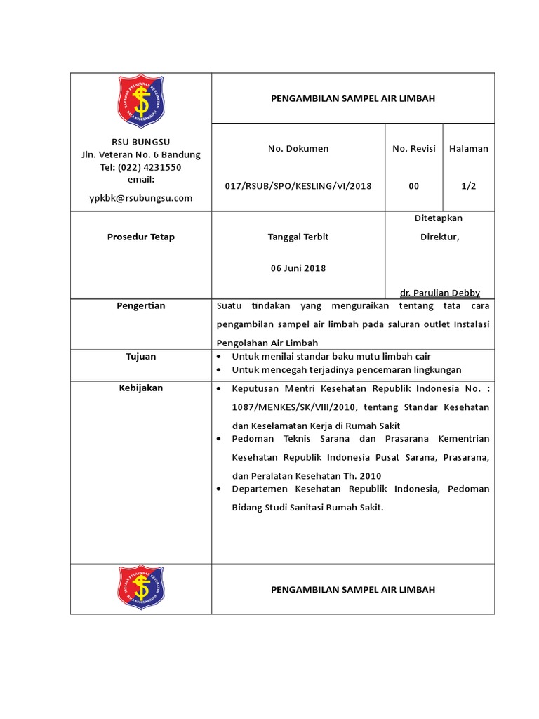 17 Spo Pengambilan Sampel Air Limbah
