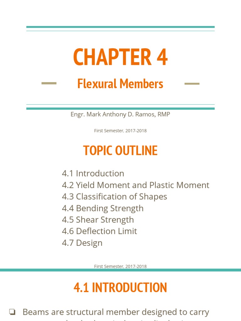 Structural Design Ii Chapter 4 Pdf Pdf Bending Beam Structure