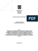 Proyecto Pliego de Condiciones CM-101-2019 PDF