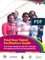Find Your Talent Facilitators Guide: Part of The Health For Life 360° Package For Adolescent Girls and Young Women