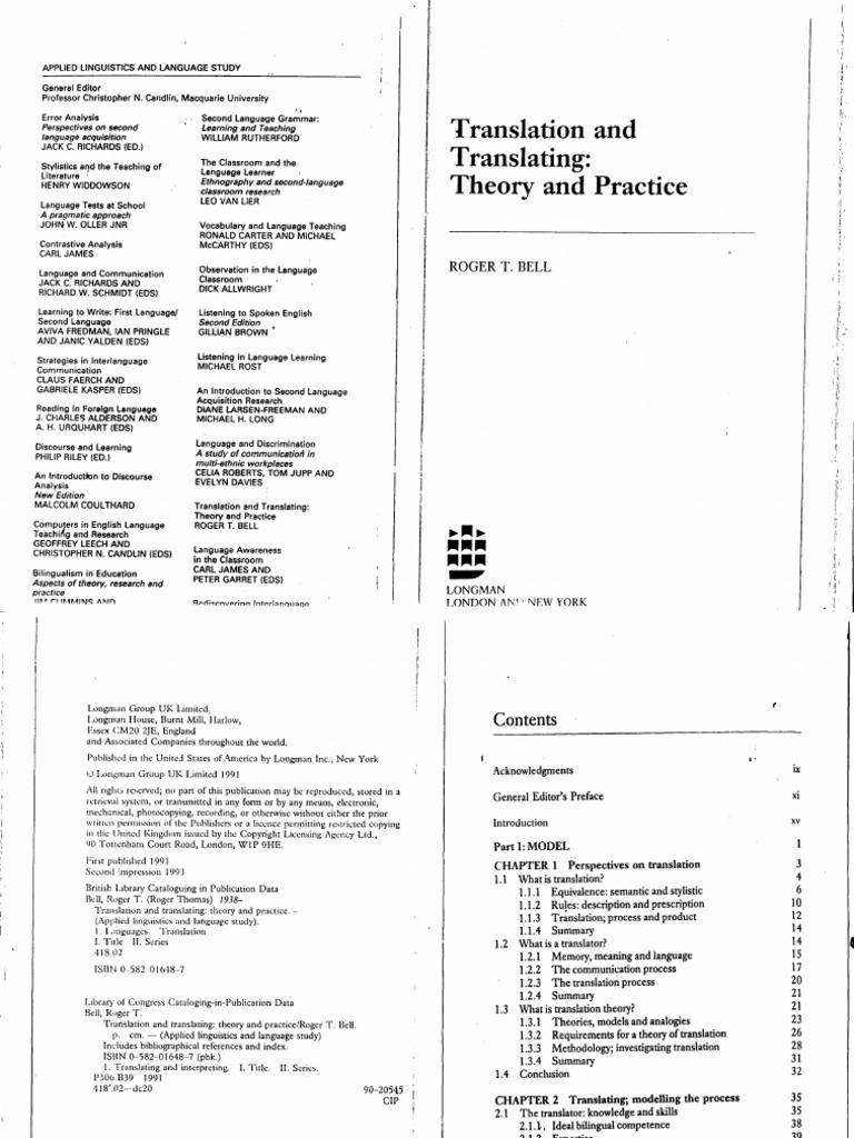 Translation and Translating | PDF