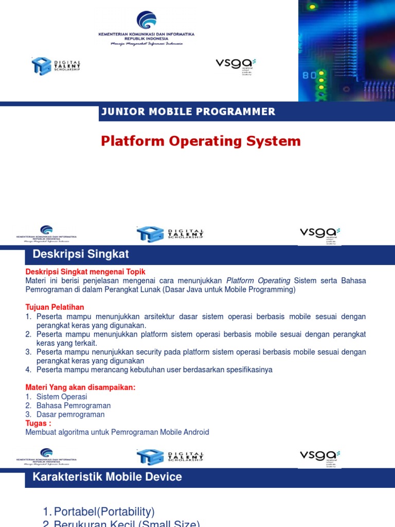 Pelatihan Pemrograman Mobile | PDF