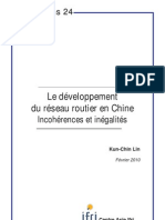 Le Développement Du Réseau Routier en Chine: Incohérences Et Inégalités