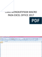 Cara Mengkatifkan Macro Pada Excel Office 2007