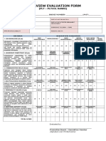 Interview Evaluation Form