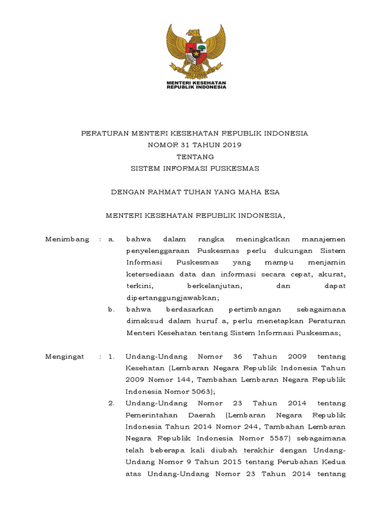 Kekurangan Sistem Informasi Puskesmas